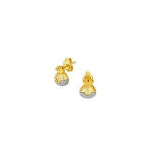 TOMEI Diamond Cut Collection серьги-мешочки для денег, желтое золото 916/22K