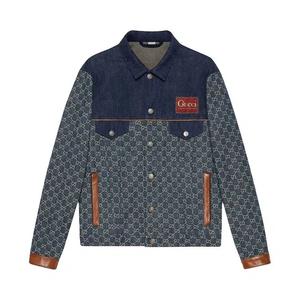 Джинсовые куртки Gucci Eco Washed Organic Denim Jacket 'Dark Blue/Ivory'