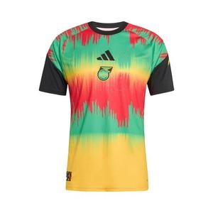 Джерси Adidas Jamaica 26 x Bob Marley Home Pre Match Jersey «Bold Gold/Vivid Green/Pure Ruby»