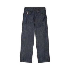 KidSuper Сырые джинсы с защипами 'Indigo'