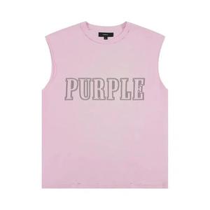 Майки PURPLE BRAND Текстурная футболка без рукавов «Pink»