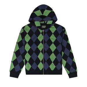 Толстовки на молнии Denim Tears Intarsia Zip Hoodie 'Green'