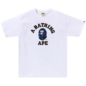 Футболки BAPE Color Camo College Tee 'White/Navy'