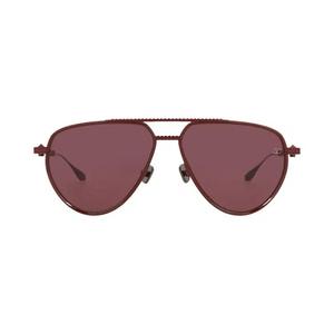Valentino Aviator-Frame Metal Sunglasses 'Бордо'