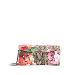 Клатч Dionysus Chain Wallet Blooms Print GG Coated Canvas Long