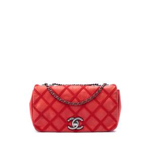 Маленькая сумка на плечо Nubuck Diamond Stitch Chain Flap (2012-2013 годы)