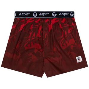 Нижнее белье AAPE Moonface Gradient Camo Boxers 'Red'