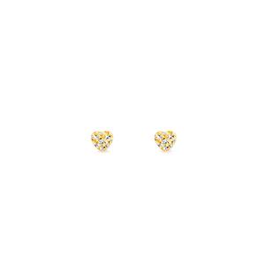 Серьги 375/9K Gold Half Love S100 (размер S)