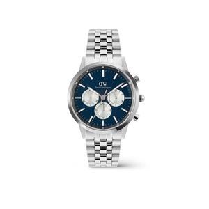 Iconic Chronograph 42mm Arch 5-Link Arctic Panda Silver Мужские часы из нержавеющей стали часы DW Официальные аутентичные оригинальные