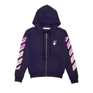 Толстовки на молнии Off-White Marker Slim Zip Hoodie 'Фиолетовый'