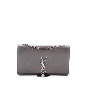 Сумка через плечо Classic Monogram Tassel Crocodile Embossed Leather Medium