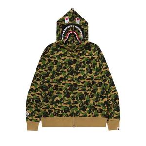 Толстовки на молнии BAPE ABC Camo Separate Shark Full Zip Hoodie 'Зеленый'