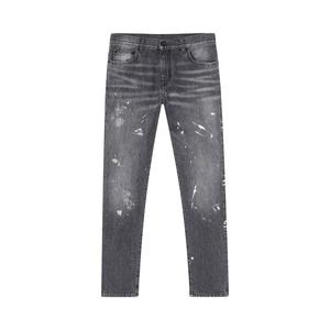 Off-White Diag Outline Paint узкие джинсы «Vintage Grey/White»