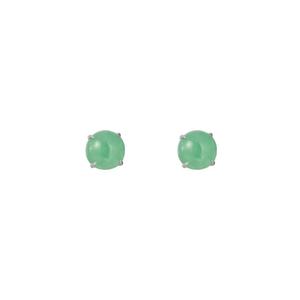 TOMEI Classic Jade Earrings, белое золото 750/18K