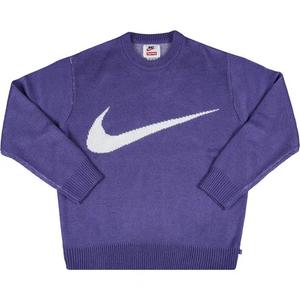 Свитера Supreme x Nike Swoosh Sweater 'Фиолетовый'