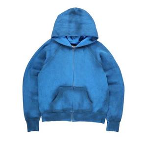 Молнии Les Tien Heavyweight Raglan Zip Hoodie 'Glacier Oil'