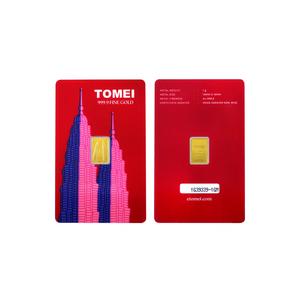 [TOMEI Exclusive] Золотой слиток KLCC Twin Towers | 1 грамм | Чистое золото 9999