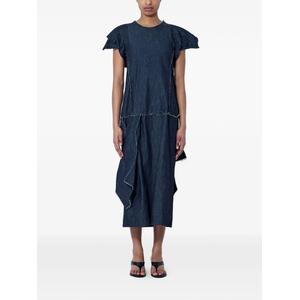 Платье миди с оборками из коллаборации с Yohji Yamamoto