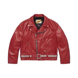 Кожаные куртки Supreme x Number (N)Ine x Schott Perfecto Leather Jacket «Красный»