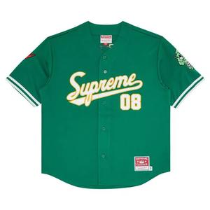 Джерси Supreme x Mitchell & Ness Downtown Hell Baseball Jersey 'Green'