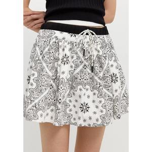 Юбка пейсли - Белый