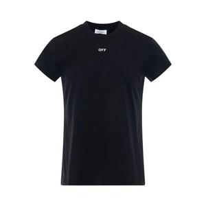 Футболки с коротким рукавом Off-White Off Stamp Shaped Tee «Black/White»