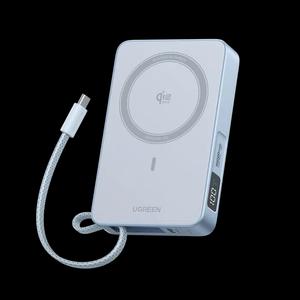 UGreen MagFlow 10000mAh 25W магнитное беспроводное зарядное устройство с MagSafe / Qi2.2 магнитный беспроводной повербанк