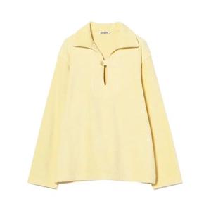 Свитер Auralee Pile Pullover Shirt 'Светло-желтый'