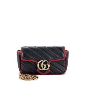 Стеганая сумка через плечо GG Marmont Flap Bag Diagonal