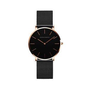 Satiny Classic Black Женские часы из нержавеющей стали с кварцевым механизмом