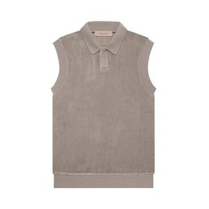 Поло Fear of God Essentials Velour Sleeveless Polo 'Пустынный тауп'