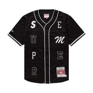 Джерси Supreme x Mitchell & Ness Patchwork Baseball Jersey 'Black'