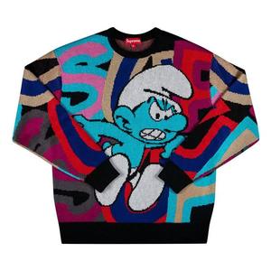 Свитеры Supreme x Smurfs Sweater 'Black'