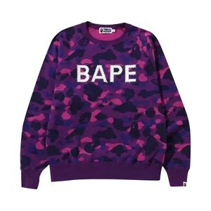 Свитшоты BAPE Embroidered Loose Fit Crewneck 'Purple'