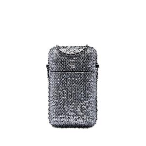 Сумка через плечо CC Tweed and Sequin Chain Around Phone Holder (2019 год)