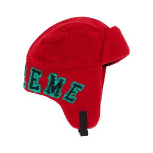 Шапка Supreme Shearling Trooper 'Red'