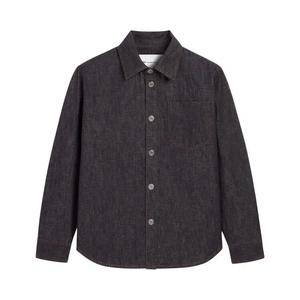 Рубашки на пуговицах Ami Blue Cotton Overshirt With De Coeur «Indigo»