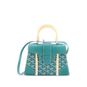Сумка-сэтчел Structured Saigon Top Handle Bag Coated Canvas with Leather размера мини