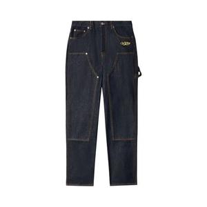 Джинсы Off-White Wave Off Denim Skate Carpenter Pants 'Индиго/Желтый'
