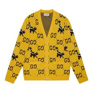 Кардиганы Gucci GG и скунс Кардиган 'Yellow'