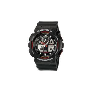 Мужские аналогово-цифровые часы GA-100-1A4, черный ремешок из смолы, спортивные часы