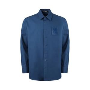 Рубашки на пуговицах Raf Simons Straight Fit Denim Shirt With R Pin In Back 'Blue'