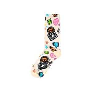 Носки и колготки Baby Milo Store Milo And Friends Graphic Socks 'Ivory/Khaki'