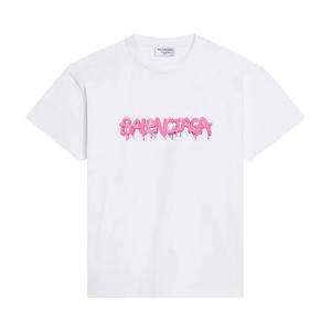Футболки Balenciaga Slime T-Shirt Medium Fit 'Белый/Розовая жвачка'
