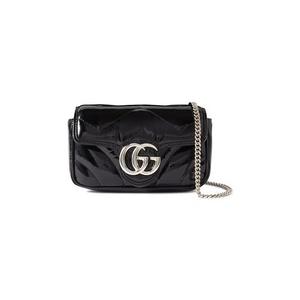 Сумки через плечо Gucci GG Marmont Patent Leather Super Mini Bag