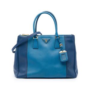 Большая сумка-сэтчел Bicolor Saffiano Lux Galleria Double Zip (2021-2026 годы)