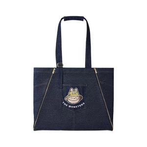 Сумки-тоут Pop Mart THE MONSTERS Labubu Fall in Wild Series Denim Apron Bag 'Blue'