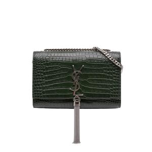 Сумка через плечо Croc Embossed Leather Kate Tassel среднего размера (2018 год)