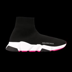 Кроссовки Balenciaga Wmns Speed Trainer 'Черный/Розовая подошва'