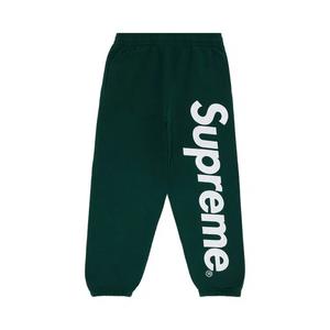Спортивные штаны Supreme Satin Appliqué Sweatpant 'Dark Green'